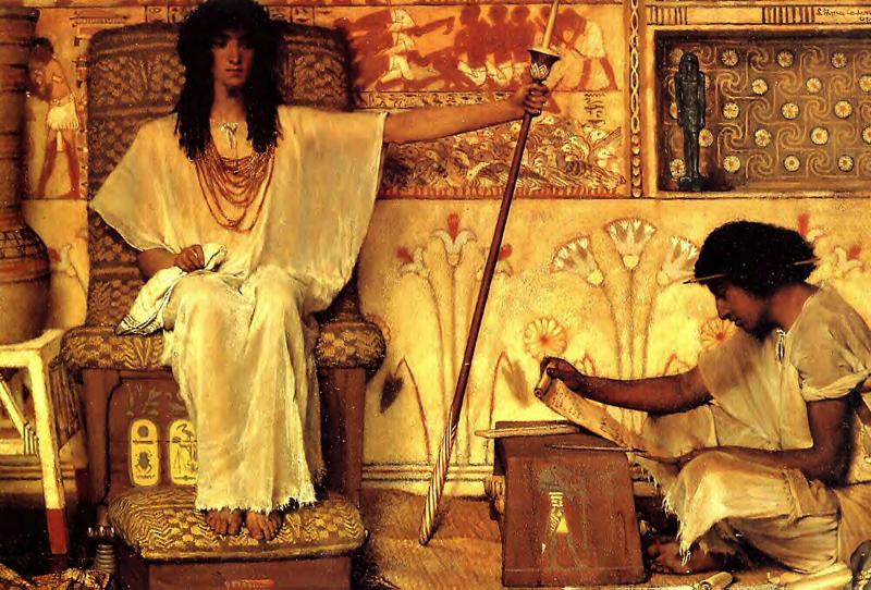 Alma-Tadema, Sir Lawrence Joseph Overseer of the Pharoahs Granaries china oil painting image